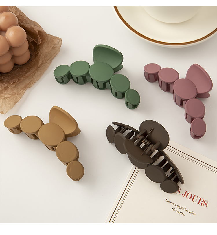 Kẹp Tóc Đính Hạt Nhựa Acrylic Phong Cách Hàn Quốc