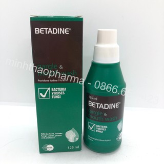 Betadine súc họng chai 125ml
