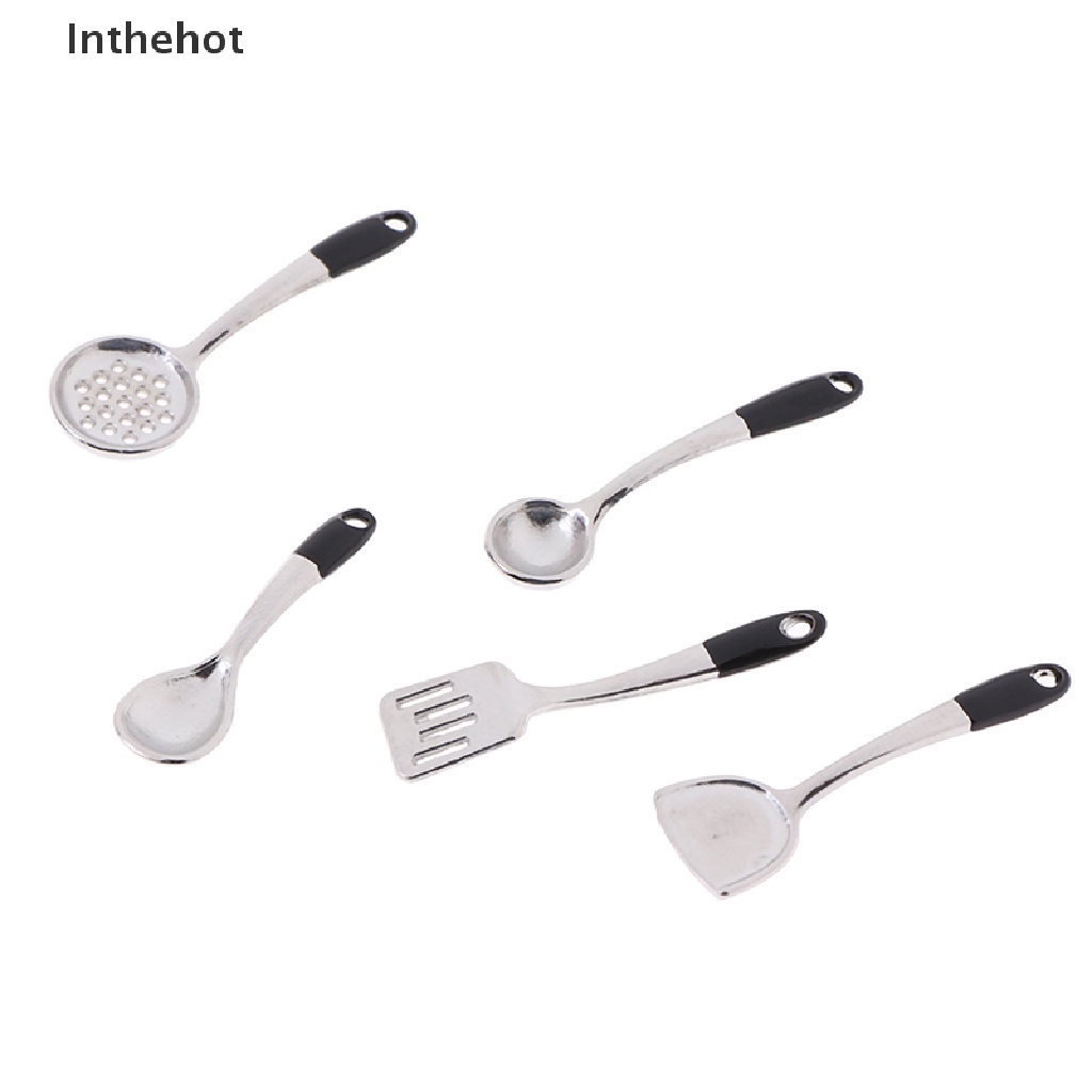 Bộ 6 dụng cụ nhà bếp mini tỉ lệ 1:12 độc đáo dành cho búp bê