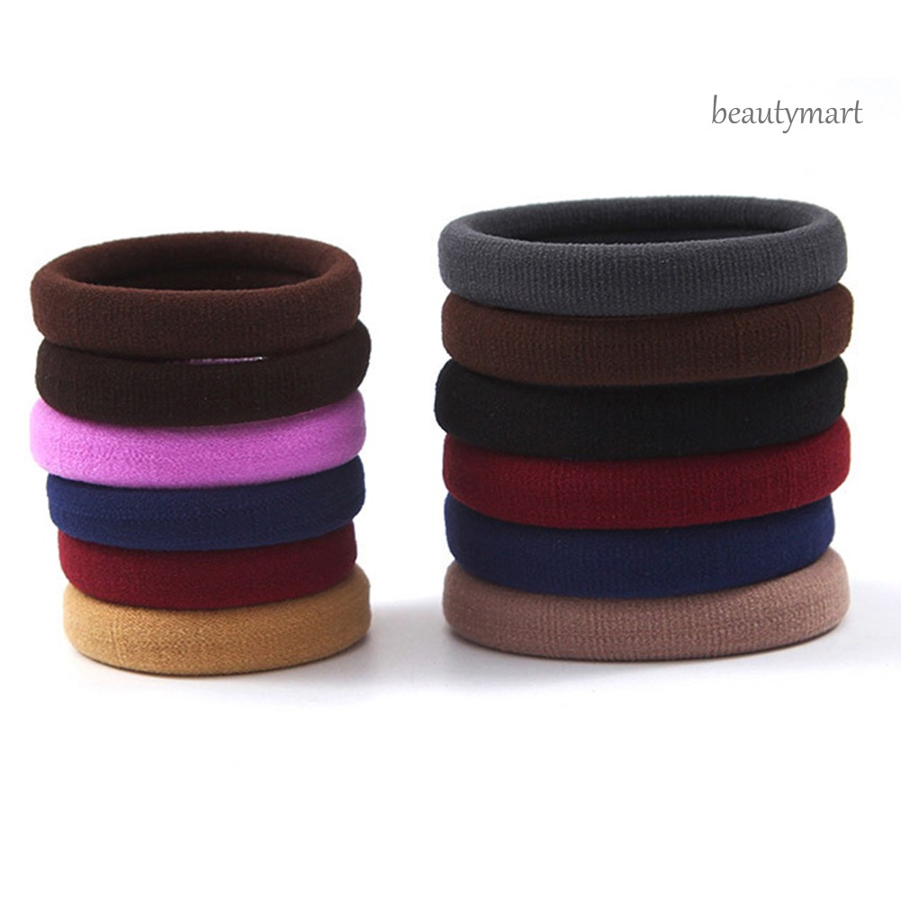 [Hàng mới về] Set 40 / 60 Dây Buộc Tóc Co Giãn Không Đường May Tiện Dụng