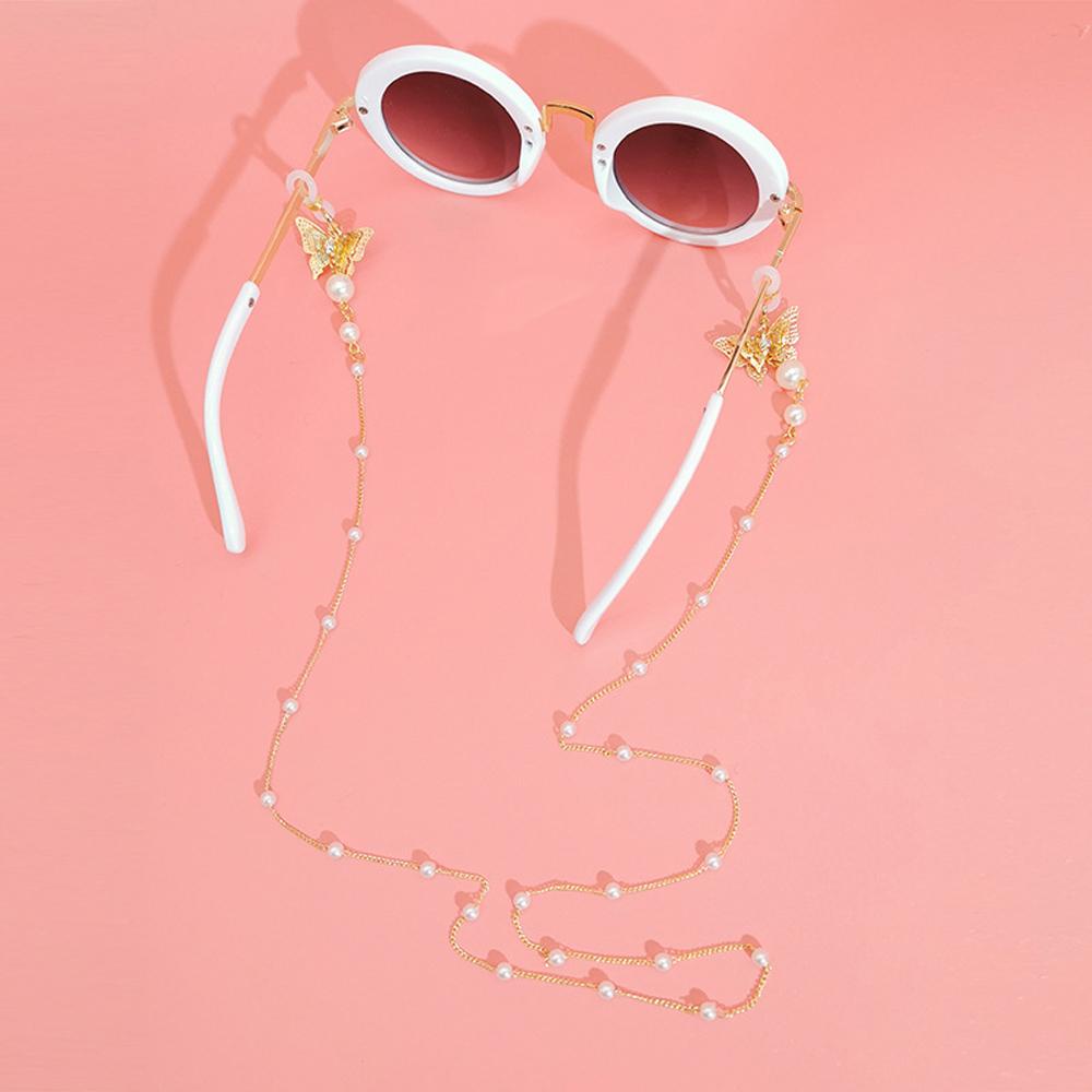 AROMA Dây Đeo Mắt Kính Chống Thất Lạc Hình Hoa Và Bướm Thời Trang Cho Nữ