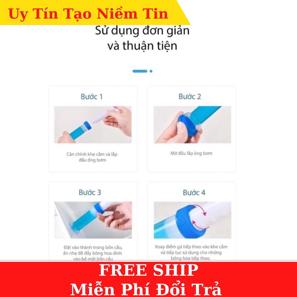 Gel khử mùi bồn cầu diệt khuẩn toilet gel dính bồn cầu dạng thạch hình bông hoa với 5 mùi thơm