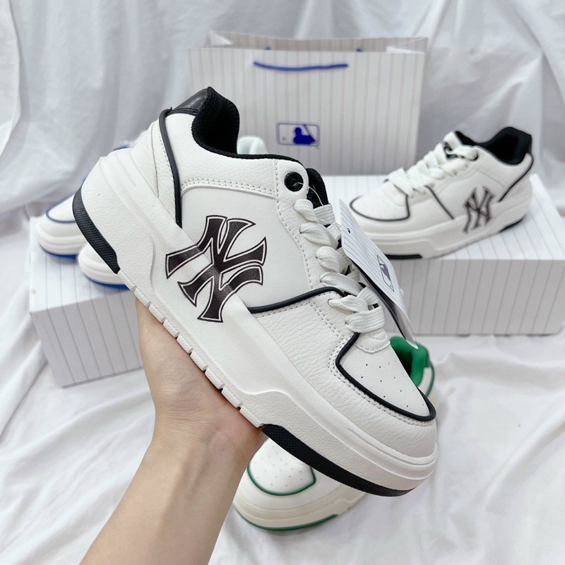 Giày MLB Chunky Liner_Giày thể thao MLB Chunky NY Xanh, LA Hàng Chuẩn Full Box