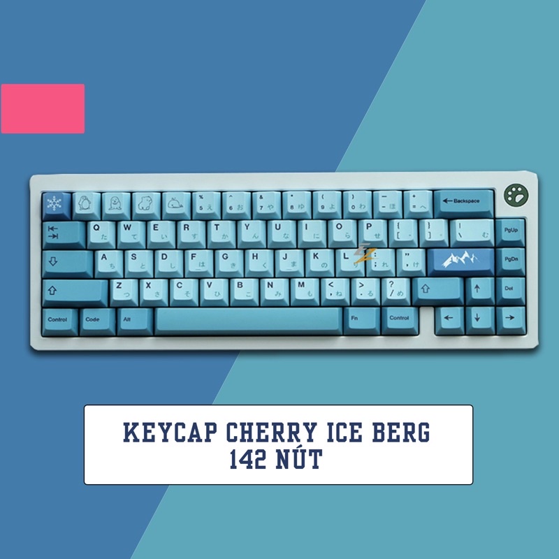 Set Keycap Thick Pbt Cherry Iceberg 142 Nút Cho Bàn Phím Cơ