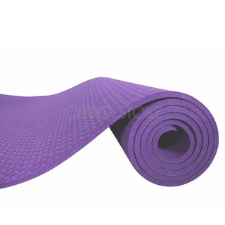 Thảm tập Yoga/ Gym TPE 2 LỚP Cao Su Non Dày, Êm Chống Trơn Trượt - pl396