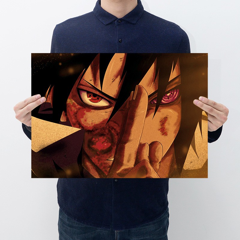 Poster Anime Naruto Dán Tường kích thước 50.5*35cm trang trí bàn học, bàn máy tính