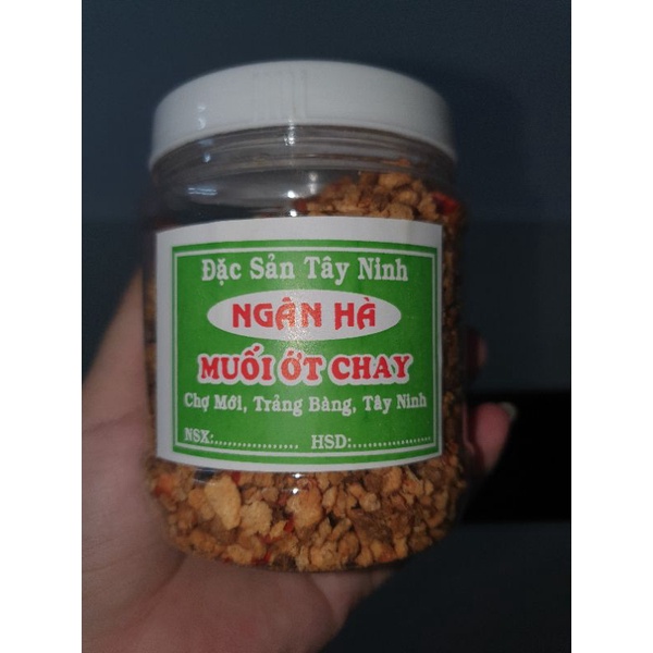 Muối tôm và muối chay Tây Ninh shop Ngân Hà bánh tráng hủ trung