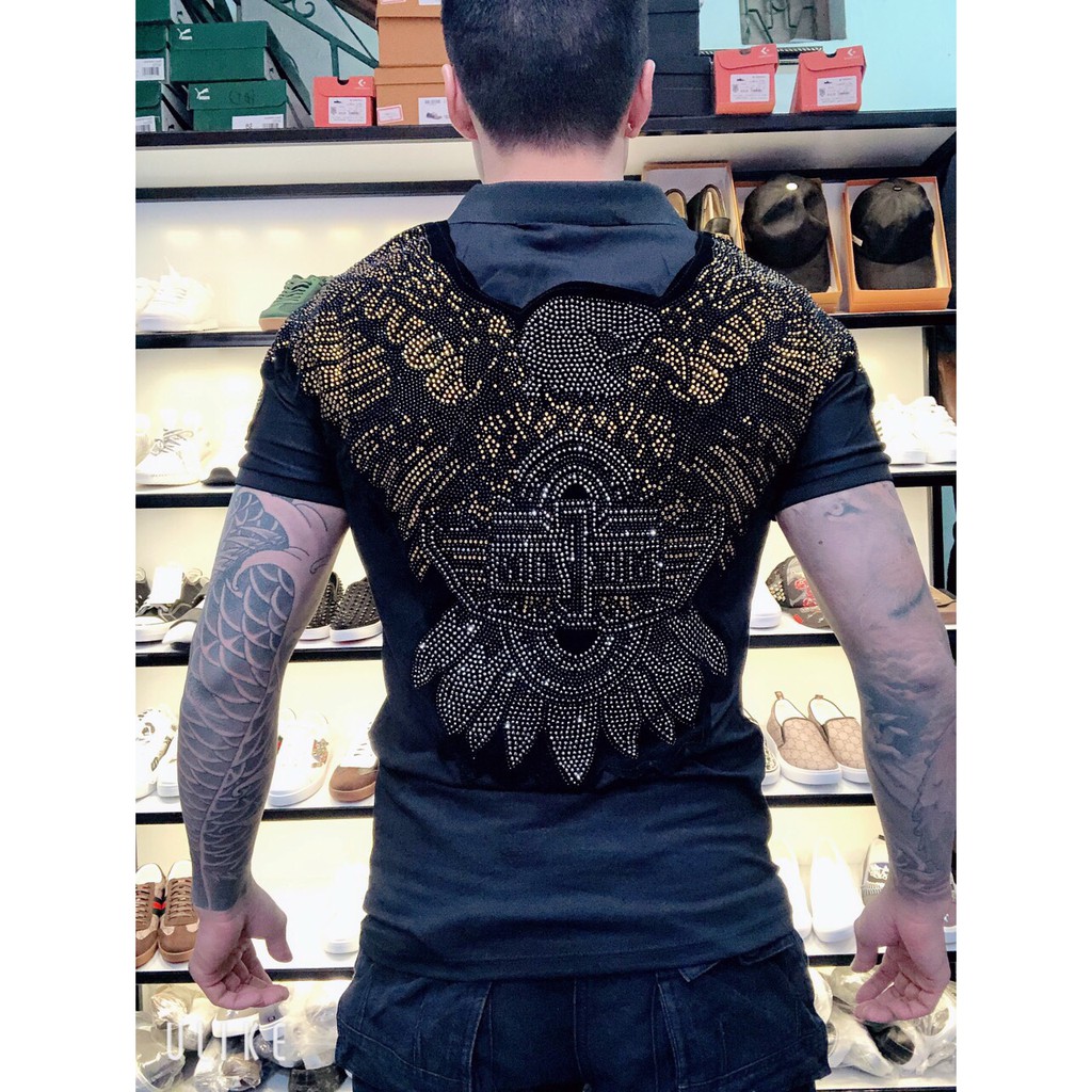 ÁO Polo nam thêu đính đá đại bàng hot nhất 2020 | BigBuy360 - bigbuy360.vn