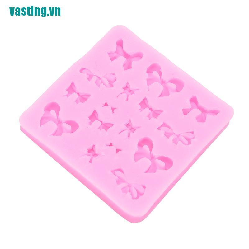 V☆Khuôn Silicone Làm Bánh Tạo Hình Nơ Ruy Băng Độc Đáo Tiện Dụng