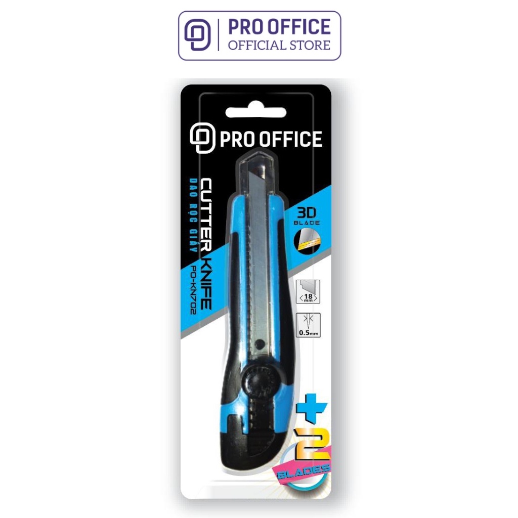 Dao Rọc Giấy PRO OFFICE Chất Liệu Cao Cấp, Không Gỉ, An Toàn Sử Dụng PO-KN701/702/801