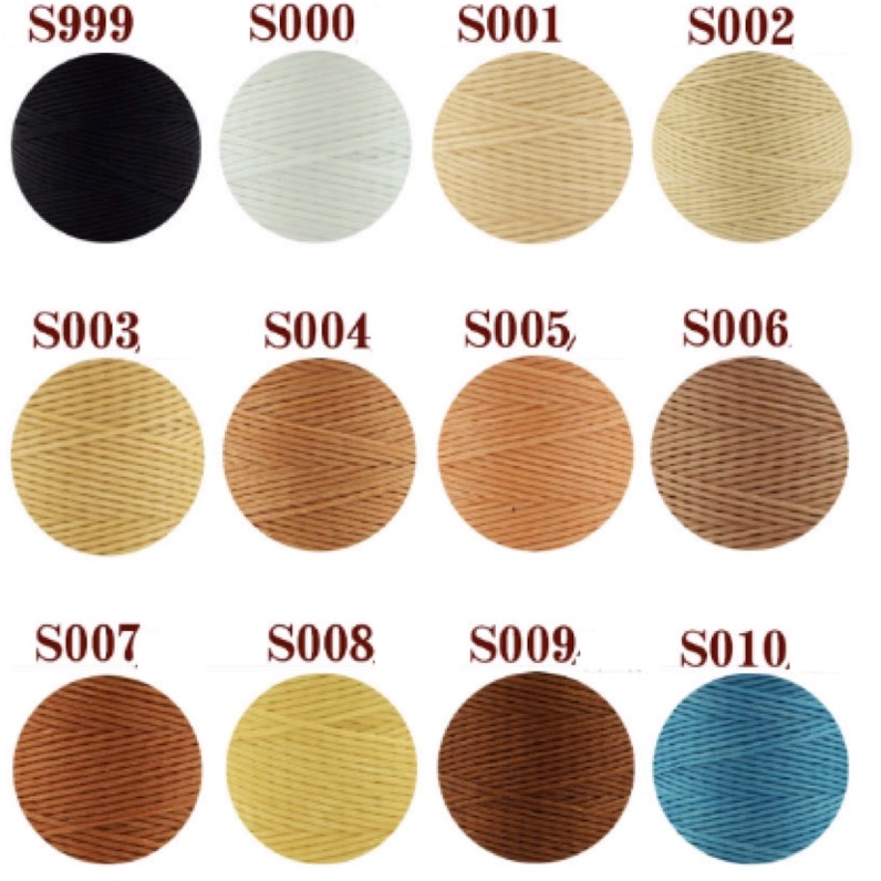 Chỉ sáp dẹt khâu đồ da 0.8mm - phụ kiện dụng cụ làm đồ da thủ công