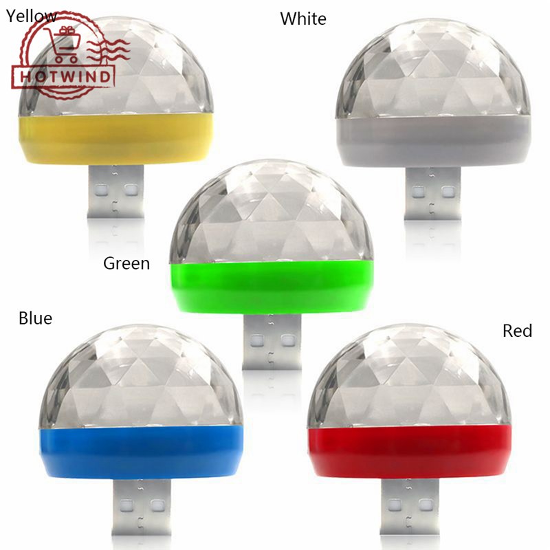 Đèn LED USB tròn mini để trang trí tiệc bar và xe hơi