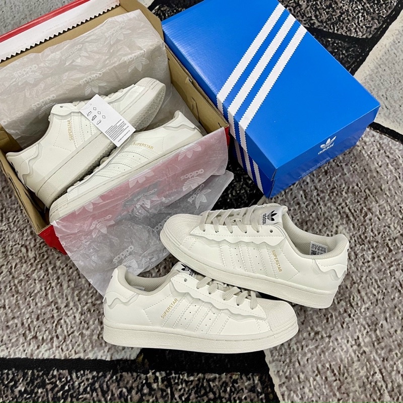 GIÀY ADI.DASSS SUPERSTA MILLK WHITE LACE LAI AU