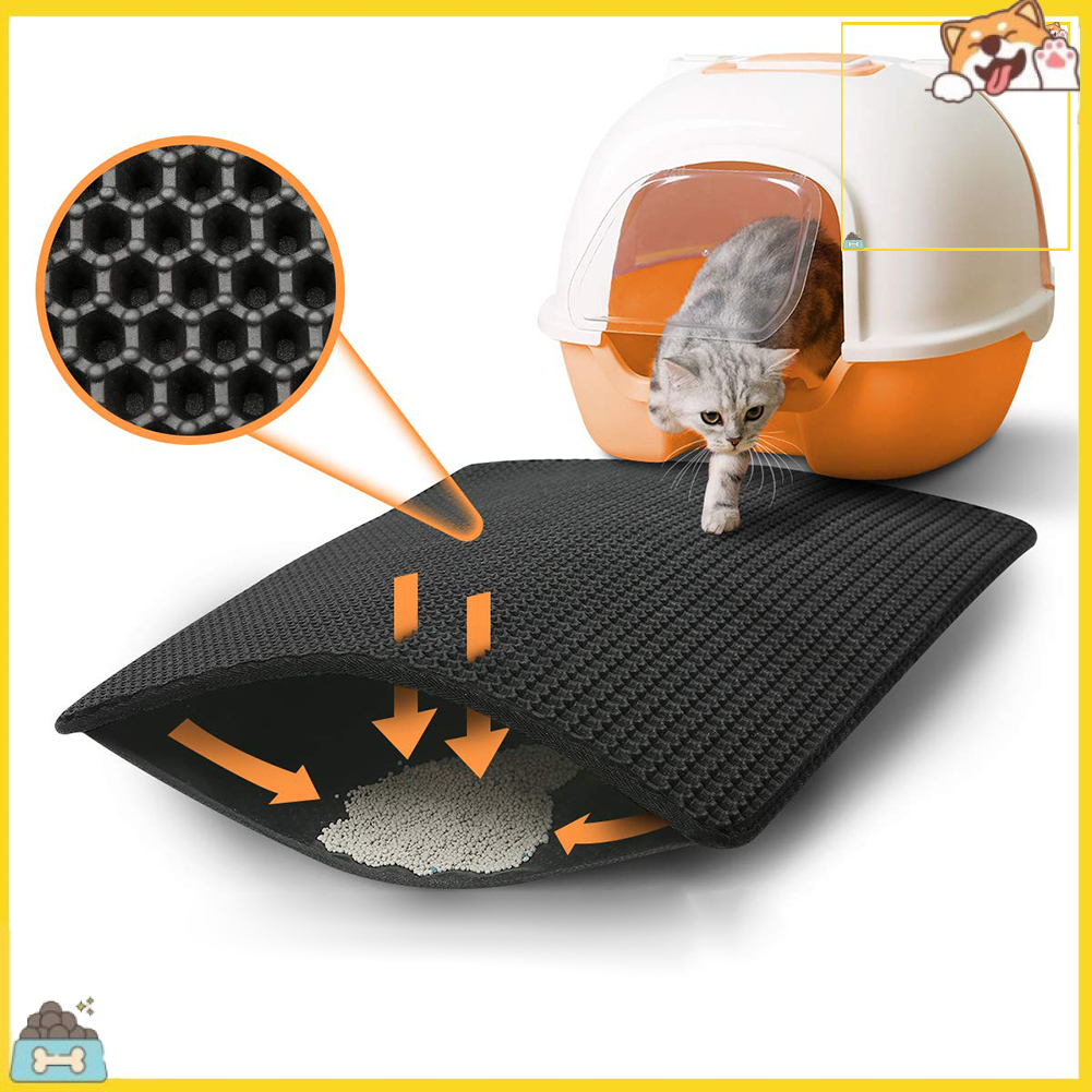 Double-layer Waterproof Cat Litter Trapper Catcher Floor Pad Mat Pet Supply