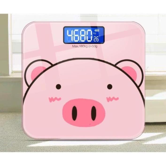 Cân điện tử thông minh, cân tiểu ly mini, heo hồng xinh xắn dùng pin - TongkhoGiaDung