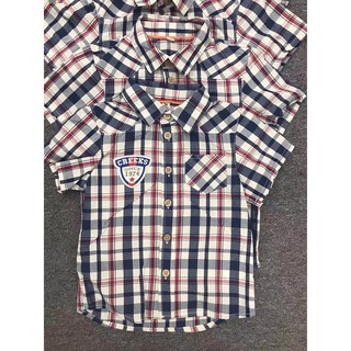 Áo sơ mi bé trai cộc tay CreeK