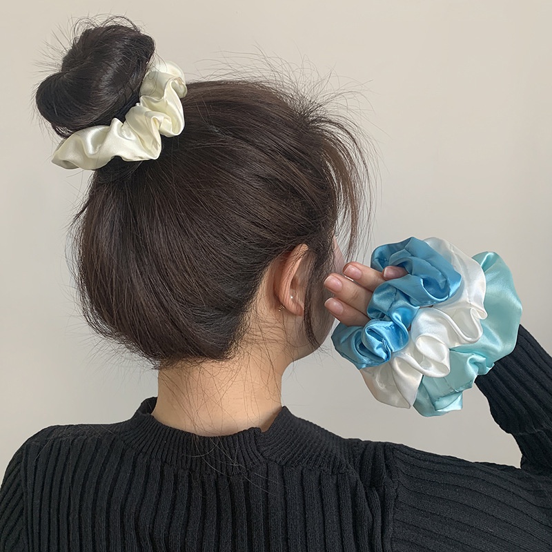 Dây buộc tóc vải scrunchies cột tóc nhiều màu sắc thời trang Hàn Quốc cho bạn gái LK234
