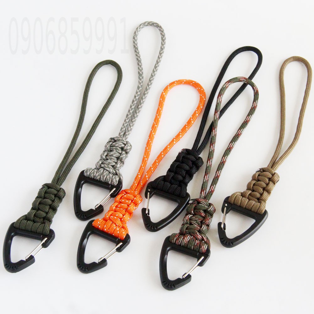 Dây paracord đeo phụ kiện dã ngoại EDC móc chữ A (Y020)