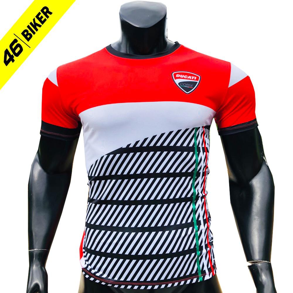 Áo thun ngắn tay in tem Ducati