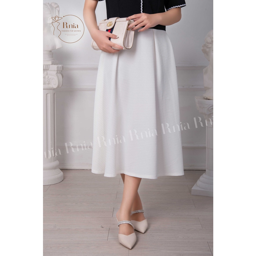 Sét Bộ Áo Croptop Chân Váy Xòe Dây Zigzag RNIA BO2286