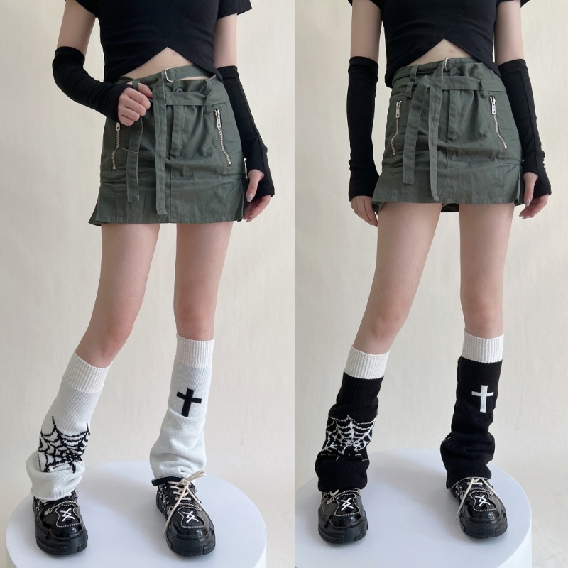 Tất Ống Chân Dệt Kim Giữ Ấm Mùa Thu Cho Nữ Xixi