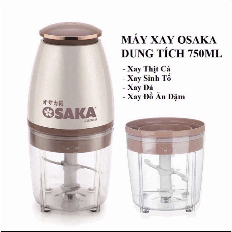 MÁY XAY THỰC PHẨM ĐA NĂNG OSAKA 700ML -DÙNG ĐIỆN MẠNH MẼ BỀN BỈ . BẢO HÀNH 6 THÁNG