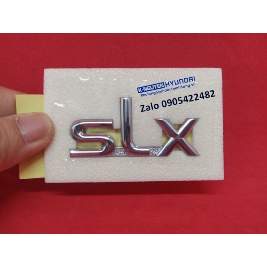 Logo chữ nổi dán đuôi xe KIA MORNING SLX - Mã số: 8631007000, 8631307000