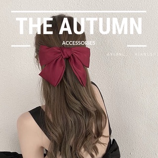 Kẹp tóc hình nơ màu trơn phong cách Nhật bản The Autumn Accessories - KT07