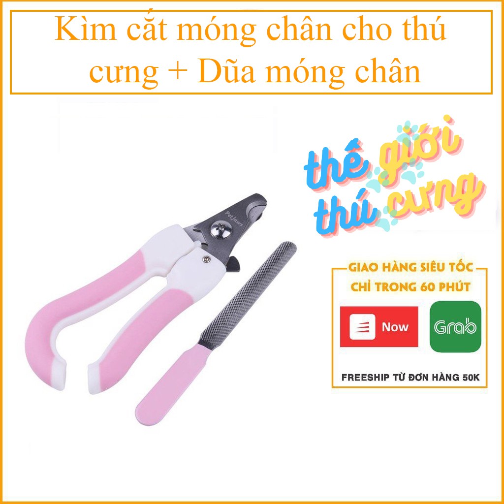 Kìm cắt móng chân cho thú cưng + Dũa móng chân