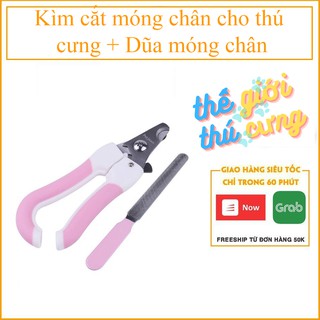 Kìm cắt móng chân cho thú cưng + Dũa móng chân