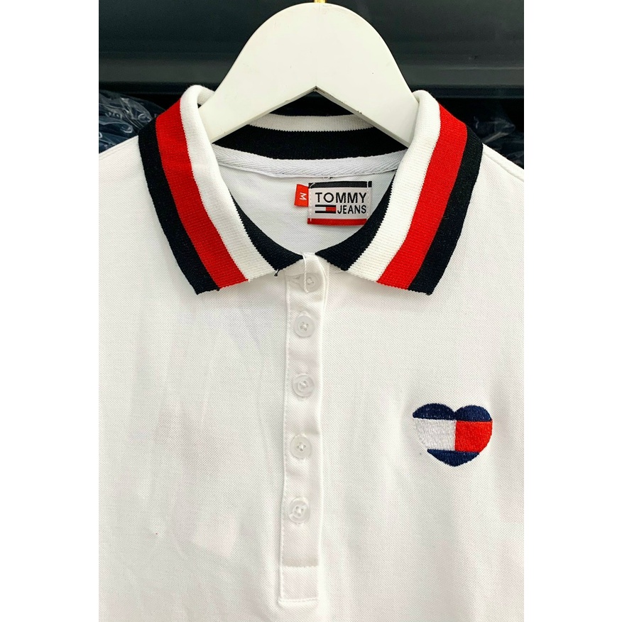 Áo Thun Polo Nữ Nhung Boutique Chuẩn Form Dáng Đẹp, Áo Thun Có Cổ VNXK Cao Cấp