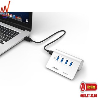 Bộ chia USB Hub 4 cổng USB 3.0, Bạc, ORICO M3H4