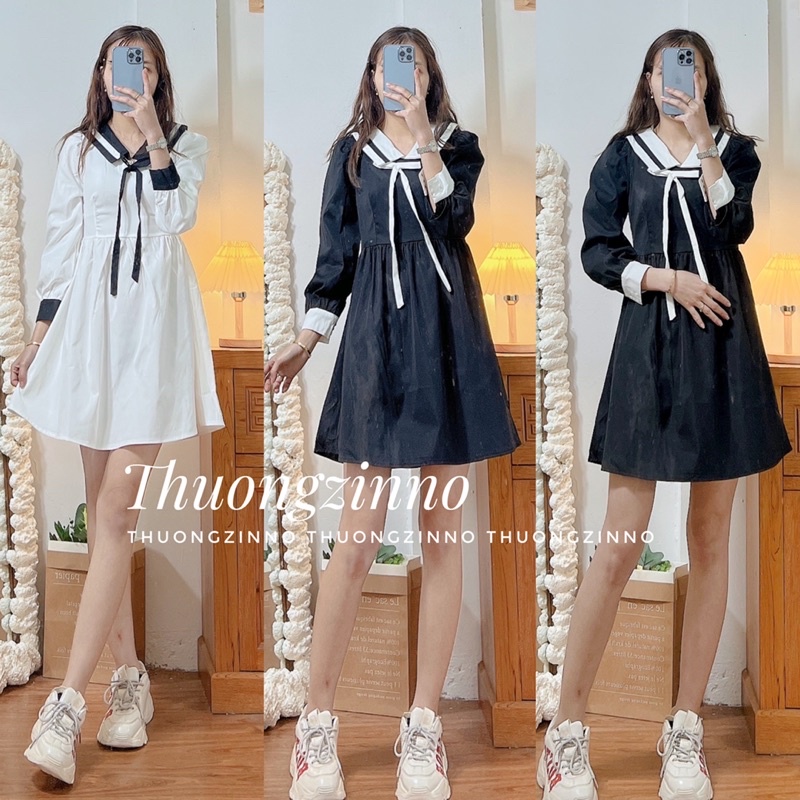 [ẢNH THẬT/VIDEO]VÁY THUỶ THỦ DÁNG MỚI PHỐI HAI MÀU SIÊU ĐÁNG YÊU