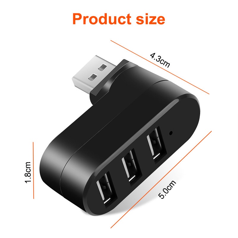 Bộ Chia 3 Cổng USB 2.0 OTG Tốc Độ Cao Thông Dụng Cho Điện Thoại Di Động