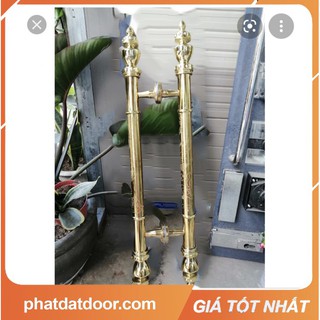 (Free Ship)-TAY NẮM CỬA THỦY LỰC, TAY NẮM RỒNG VÀNG CHÌM CAO CẤP