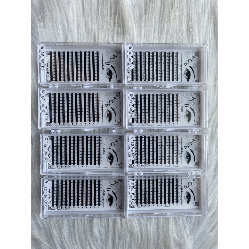 Mi trụ katun 5d mix mm -0.07 - dụng cụ nối mi-MAGIC LASHES