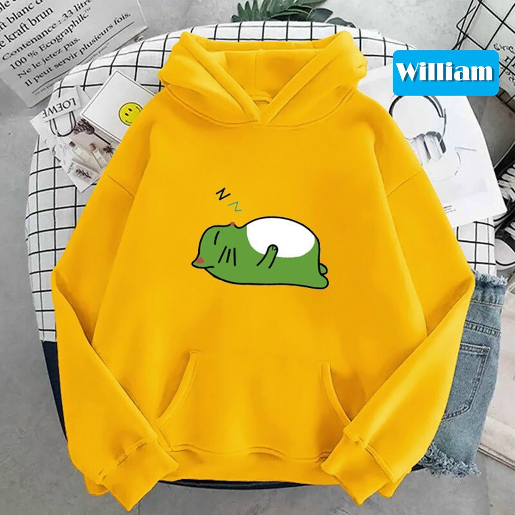 [FREESHIP_50K] Áo hoodie nam nữ nỉ ngoại in hình dễ thương William - DS87, chất nỉ dày dặn, nón 2 lớp, hợp làm áo cặp | WebRaoVat - webraovat.net.vn