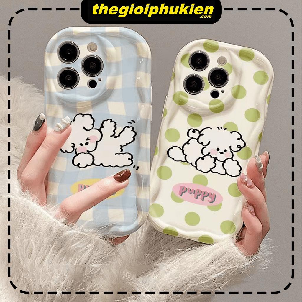 Ốp lưng iphone cạnh sóng nổi puppy cute 6s/6splus/7/7plus/8/8plus/x/11/12/13/14/max/promax sk2010