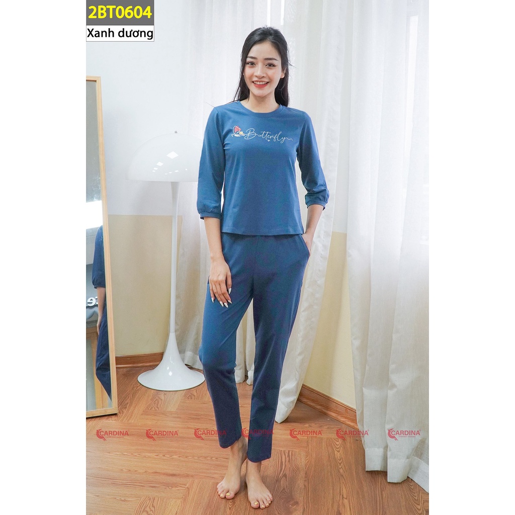 Mã 2BT06 - Bộ cotton tay lỡ dúm phồng Cardina