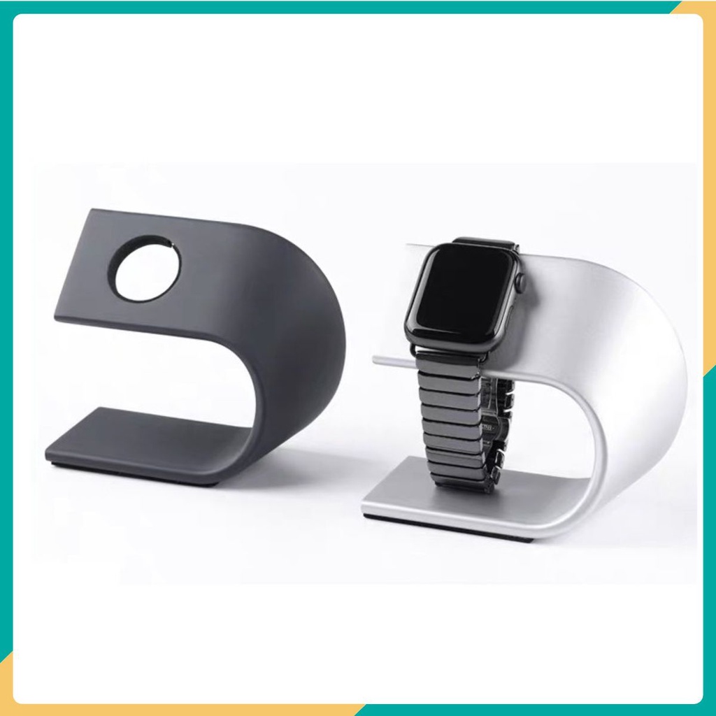 Đế Sạc Apple Watch Nhôm Không Dây Giá Đỡ Apple Watch Kiêm Dook Để Đặt Sạc Đồng Hồ Thông Minh Để Bàn Tránh Trầy Xước