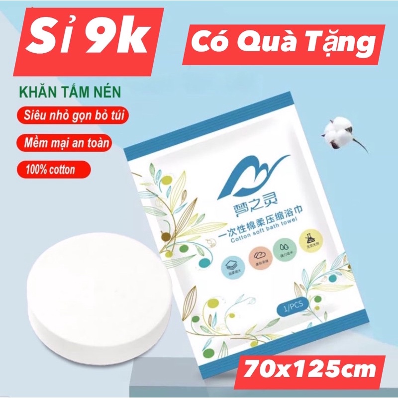 Khăn Tắm Nén Du Lịch, Khăn Spa Viên Nén (70x140cm)