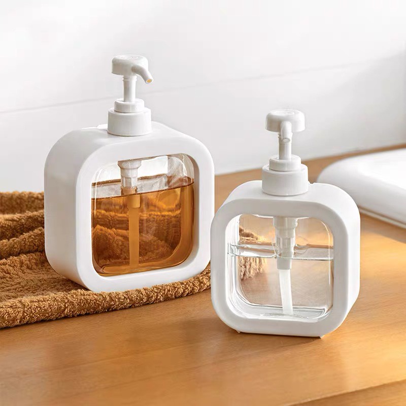 Bình chiết,Chai đựng dầu gội,sữa tắm trong suốt 300/500ml sang trọng