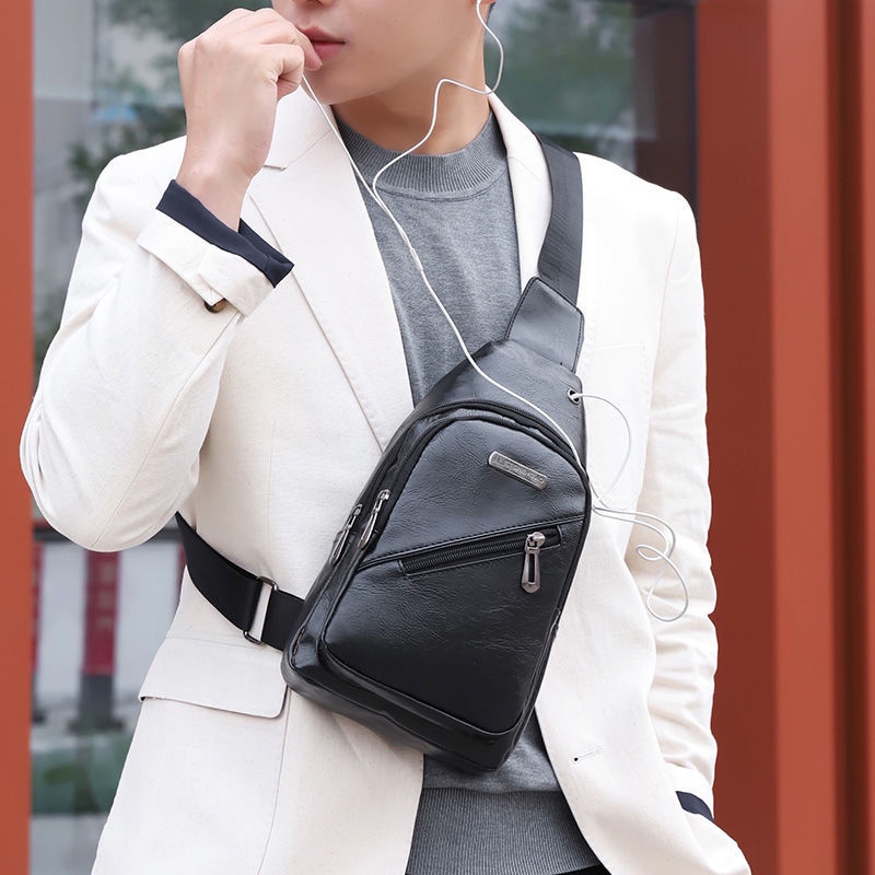 Phép thuật🎏Túi đeo chéo bằng da thời trang cá tính cho nam | BigBuy360 - bigbuy360.vn