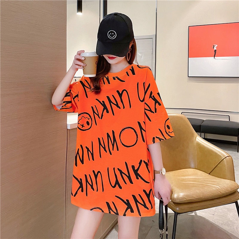 NRVP Áo thun tay ngắn cổ tròn phong cách Hàn Quốc thời trang mùa hè cho nữ 2022