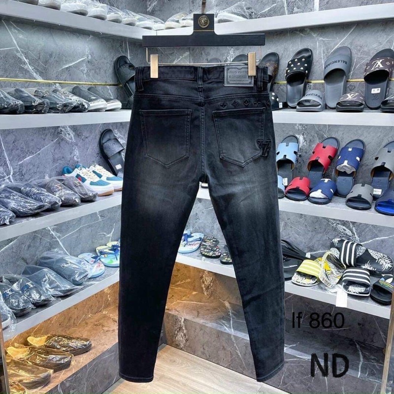 Quần bò LV trơn bản sfp sịn3401-3455