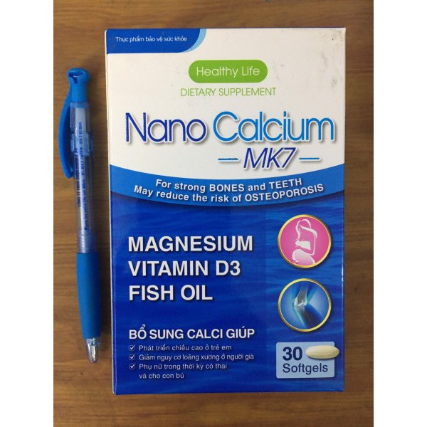 NANO CALCIUM MK7 - viên uống bổ sung canxi cho mọi lứa tuổi