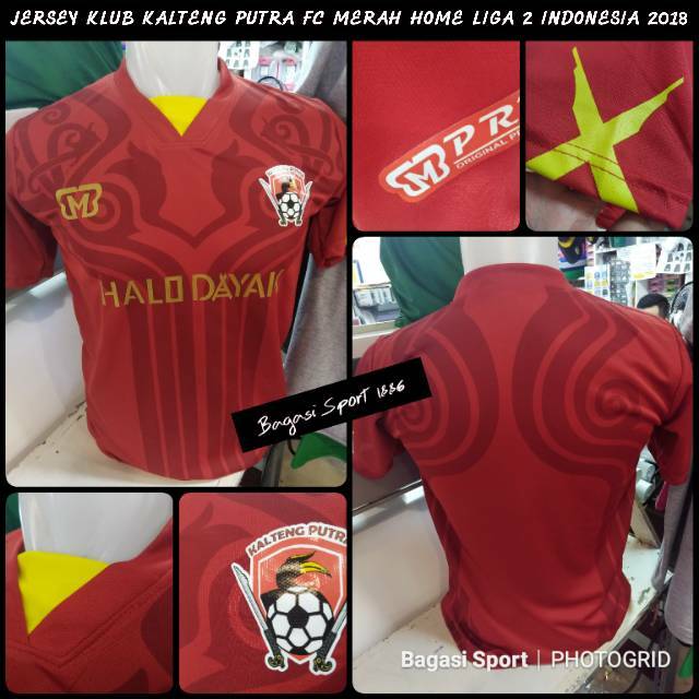 Bộ Quần Áo Bóng Đá In Chữ Putra FC Mặc Nhà HALO DAYAK Lega 2 Indonesia 2018