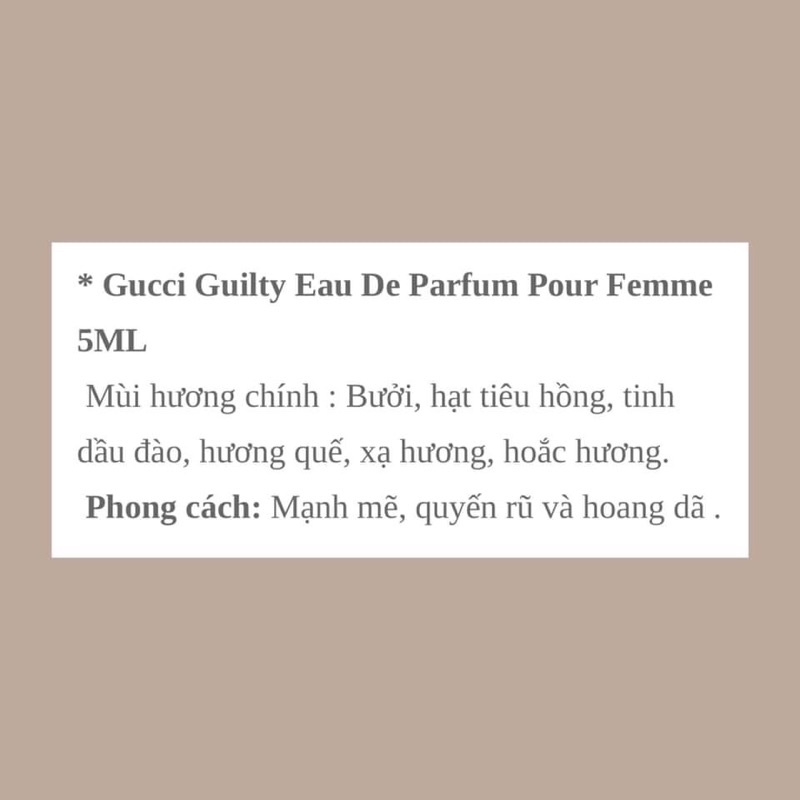 G.U.C.C.I 4PCS Mini Set For Women | Thế Giới Skin Care