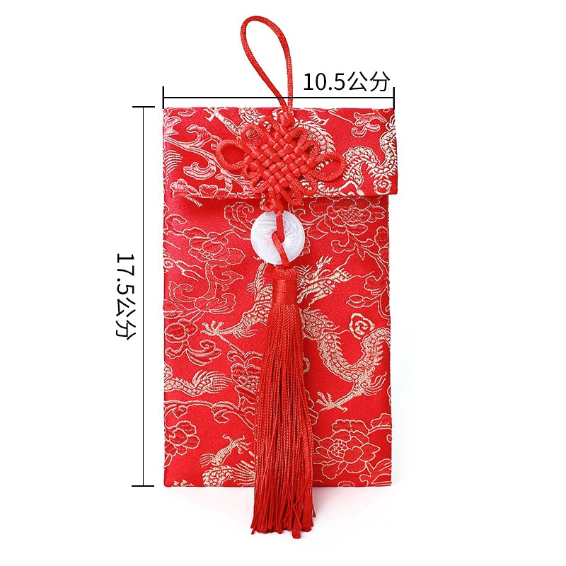 Phong bì màu đỏ họa tiết rồng phượng hoàng phong cách Trung Hoa | BigBuy360 - bigbuy360.vn