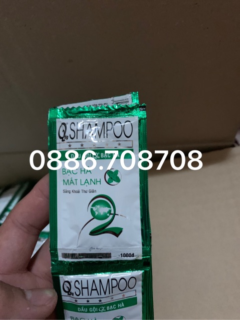 Combo 10 dây(100gói) dầu gội Shampo dùng nhà hàng khách sạn